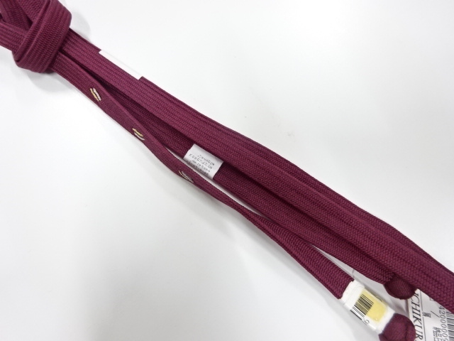 未使用品　正絹　撚り房　手組帯締め